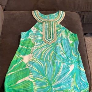 Lilly Pulitzer embellished halter top
